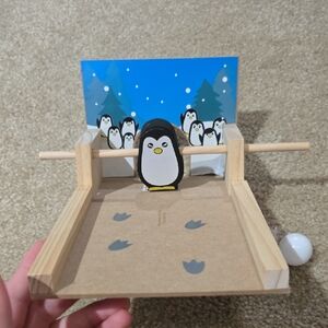 Free W any Other Purchase!Penguin Themed Wooden Game